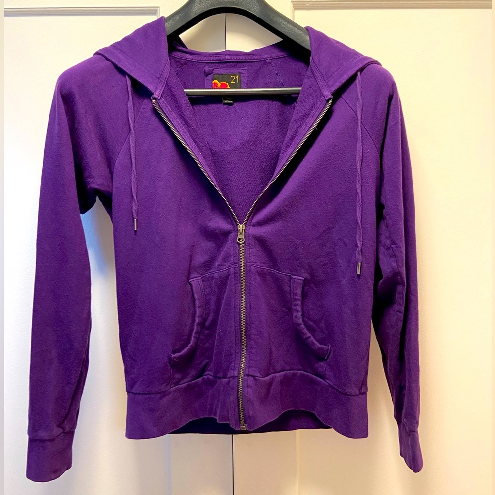 Purple Zip Up Hoodie